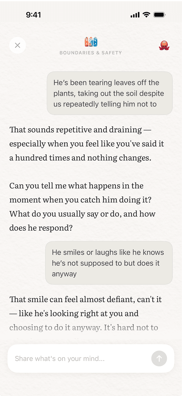 Conversation in progress